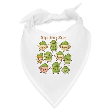 Matcha Tee / Matcha Latte Fans - Bandana - Weiß - Vorne