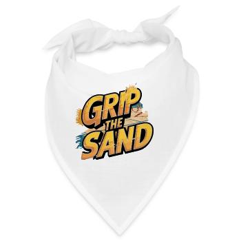 Grip The Sand Beachvolleyball Motiv - Bandana - Weiß - Vorne