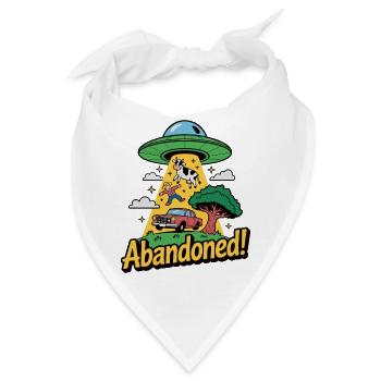 Retro Außerirdische Entführung Illustration - Bandana - Weiß - Vorne