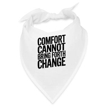 Befähigung zum Wandel Inspirierendes Zitatdesign - Bandana - Weiß - Vorne