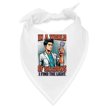 Sonographer In A World Of Shadows I Find Echo Tech - Bandana - Weiß - Vorne