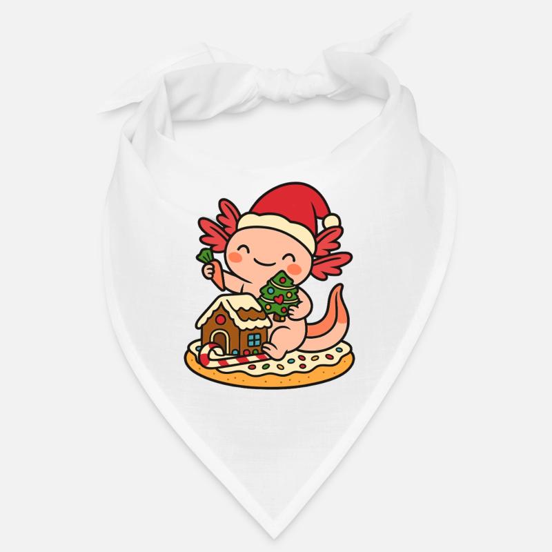 Axolotl de Noël - Design de Noël mignon Bandana