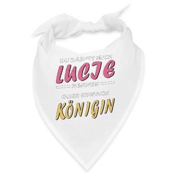 LUCIE KÖNIGIN - Bandana - Weiß - Vorne