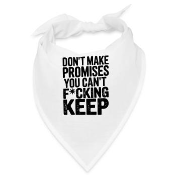 Mutiges motivierendes Protest-Zitat-Design - Bandana - Weiß - Vorne