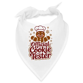 Weihnachtstest-Design für Plätzchenliebhaber - Bandana - Weiß - Vorne