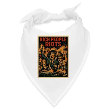 Reiche feiern – Aufruhr Poster - Bandana - Weiß - Vorne