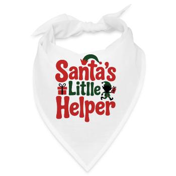 Weihnachtsmanns kleiner Helfer Weihnachtsdesign - Bandana - Weiß - Vorne