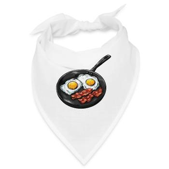 Kochkunst Frühstücks-Szene - Bandana - Weiß - Vorne