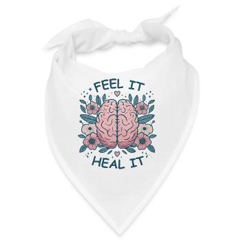 Mindset Motivation Heilung Achtsamkeit Entspannung - Bandana - Weiß - Vorne
