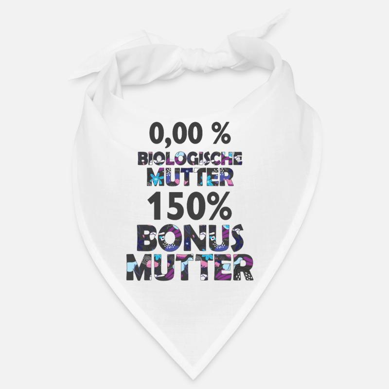 Mutter Mama Bonus Stiefmutter Muttertag Geschenk - Bandana - Weiß