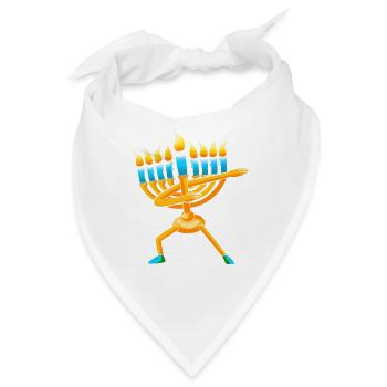 Hanukkah Chanukkah Hanukah - Bandana - Weiß - Vorne