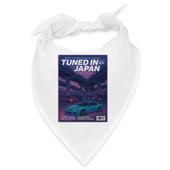 Tuned in Japan Neon JDM Cover - Bandana - Weiß - Vorne