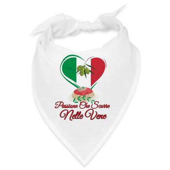 Cuore Italiano Pasta Passione - Bandana - Weiß - Vorne