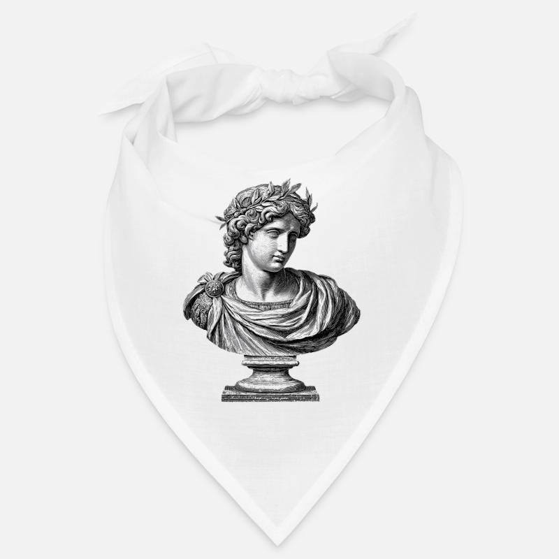 Buste antique Apollon - Gravure classique Bandana