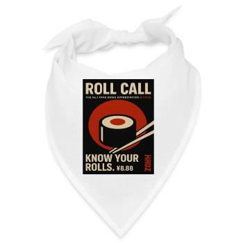 Roll Call Sushi Fake Magazin - Bandana - Weiß - Vorne