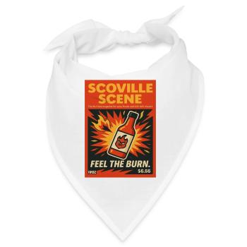 Scoville Scene Feuerflamme Scharfe Soße Magazin - Bandana - Weiß - Vorne