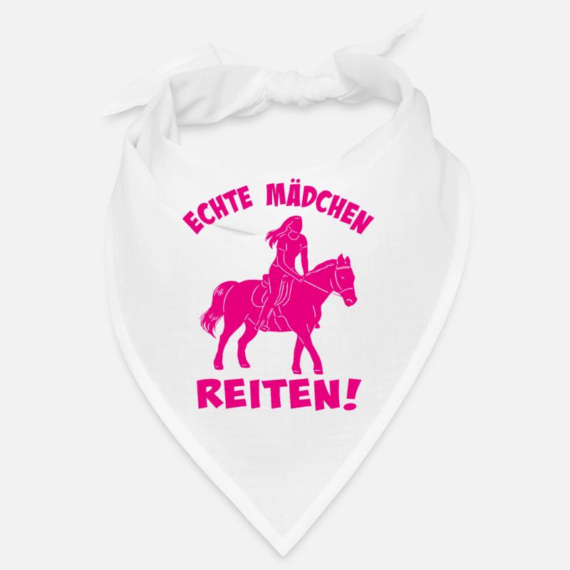 Echte Mädchen Reiten Silhouette Bandana