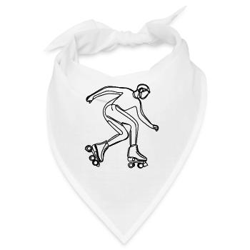 Rollschuhläufer - Bandana - Weiß - Vorne