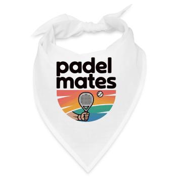 Vintage Padel T-Shirt – Perfekt für Teamplayer - Bandana - Weiß - Vorne