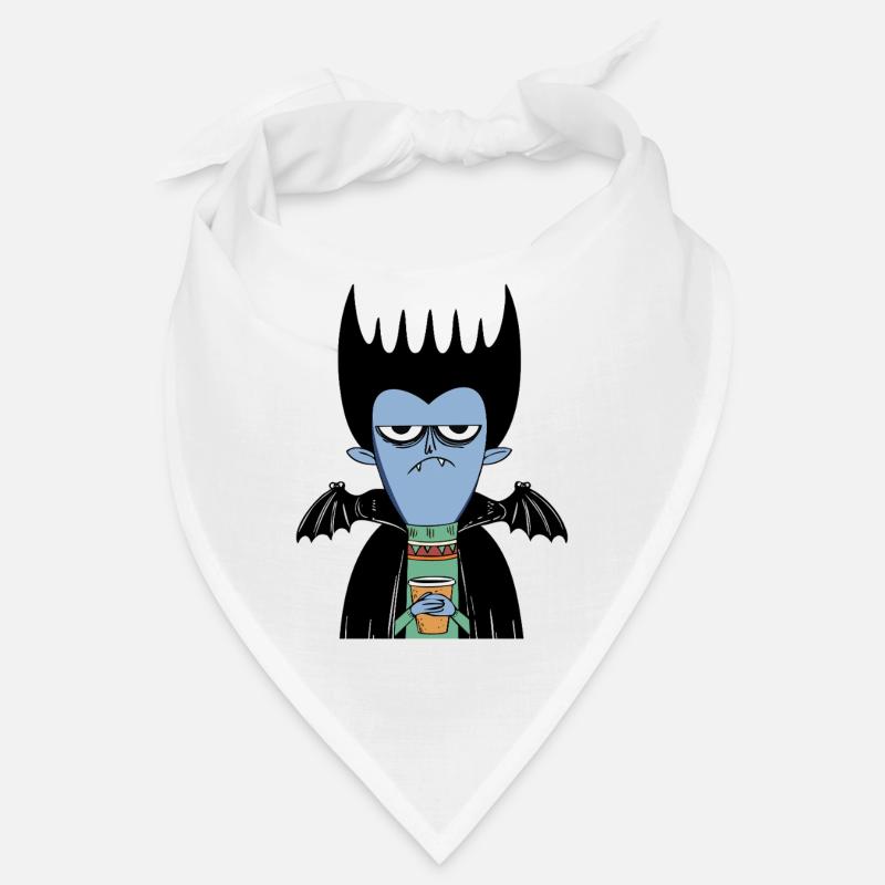 Coffee Vampire | Funny Vampire with Bat Wings Bandana
