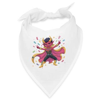 Disco Dämon Diva - Bandana - Weiß - Vorne