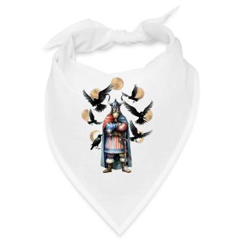 Wikinger Normannen Odin Walhalla - Bandana - Weiß - Vorne