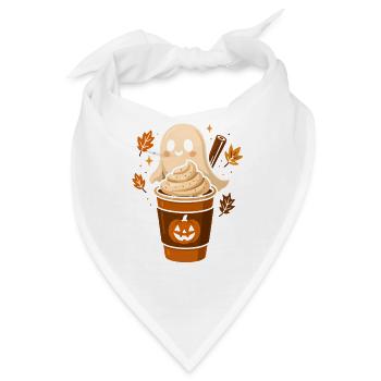 Geisterkaffee Halloween Becher - Bandana - Weiß - Vorne