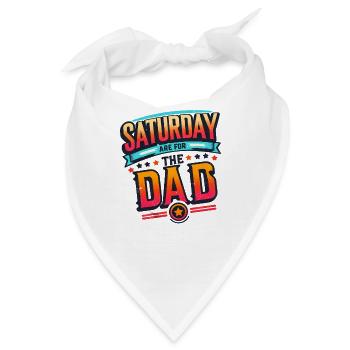 Der Samstag ist für die Väter und Väter - Bandana - Weiß - Vorne