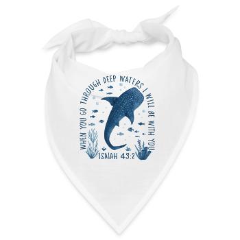 Tiefenpfad Isa 43:2 Unterwasser - Bandana - Weiß - Vorne
