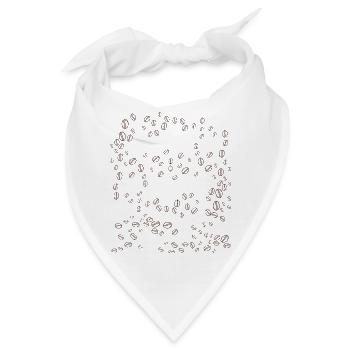 Kaffeebohnen Orbit Swirl - Bandana - Weiß - Vorne