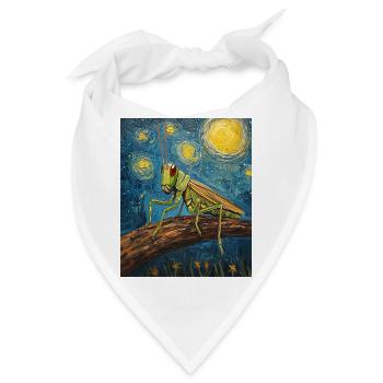 Heuschrecke Heuschrecke Van Gogh Style - Bandana - Weiß - Vorne