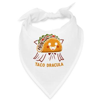 Taco Dracula Maskottchen - Bandana - Weiß - Vorne