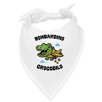 Bombardino Crocodilo - Bandana - Weiß - Vorne