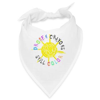 Broken Crayons Still Color Mental Health Awareness - Bandana - Weiß - Vorne