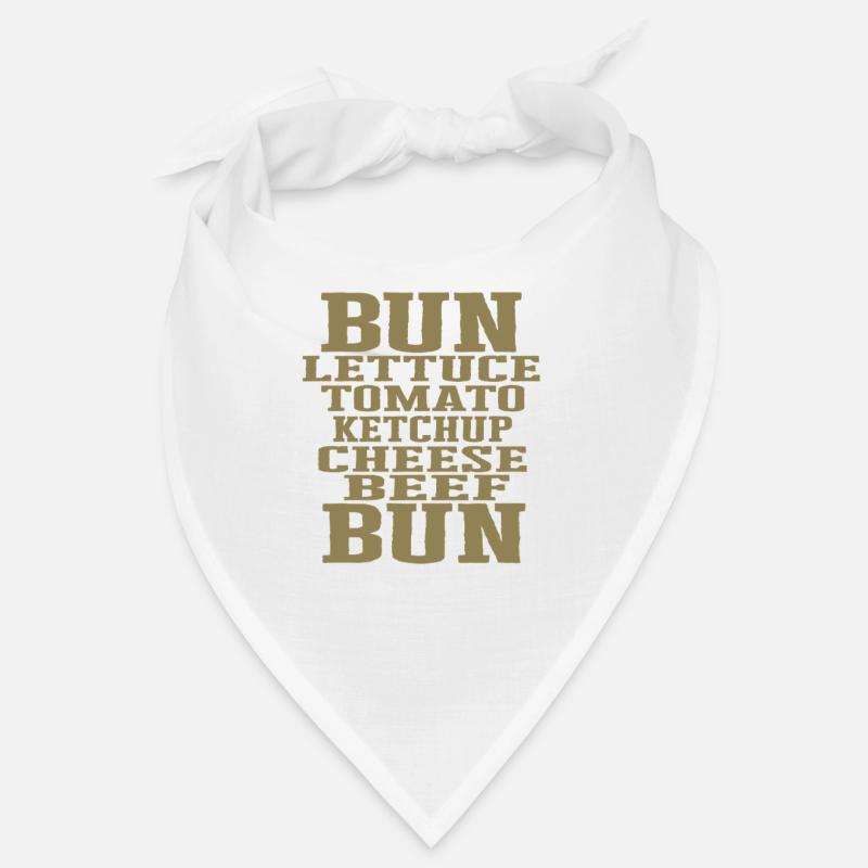 Leckere Burger mit Fleisch Tomate Käse Ketchup Bandana