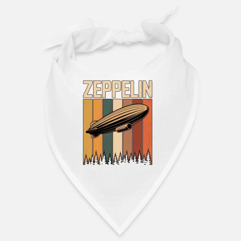 Dirigeable Zeppelin Rétro Vintage Bandana