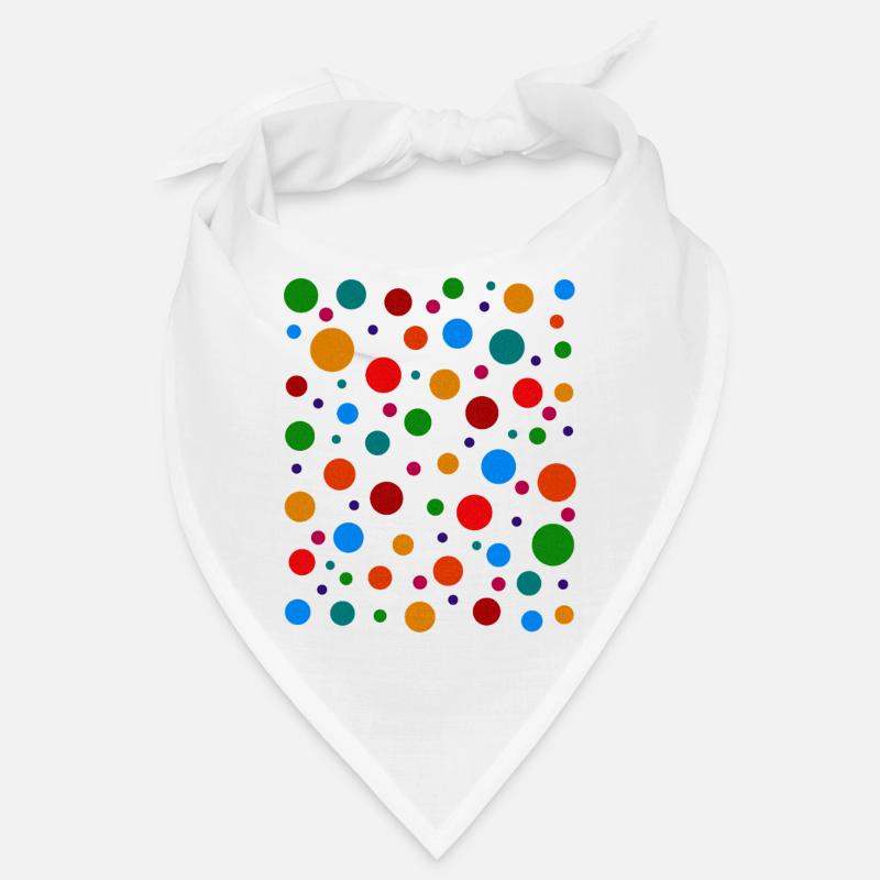Bold Spotty Dot Colors Tee Bandana
