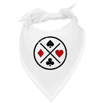 Spielkarten Kontrast - Bandana - Weiß - Vorne