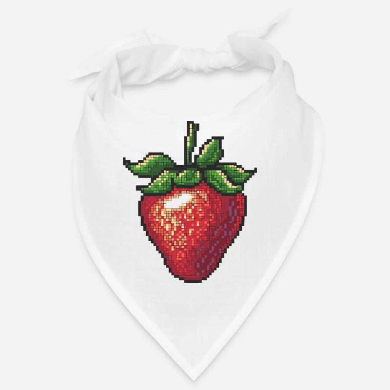 Fraise en style pixel Bandana