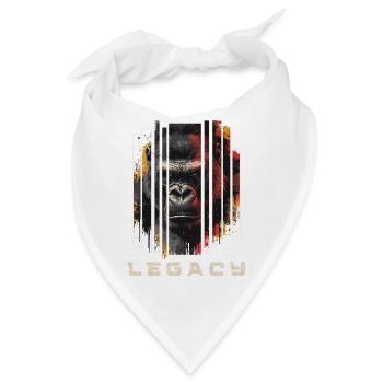 LEGACY - Gorilla Kunst Design - Bandana - Weiß - Vorne