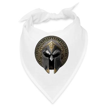 Spartaner Helm Gladiator - Bandana - Weiß - Vorne