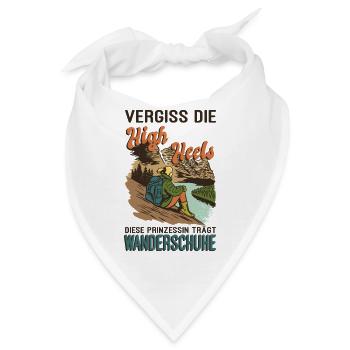 Wandern Sprüche Wanderer Wanderoutfits - Bandana - Weiß - Vorne
