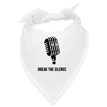 Break the Silence - Bandana - Weiß - Vorne