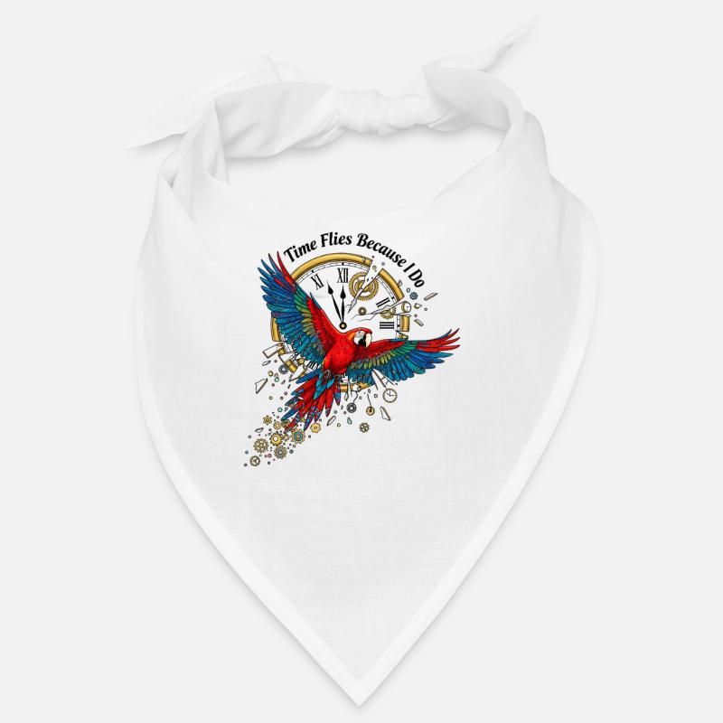 Perroquet du temps dans le style steampunk Bandana
