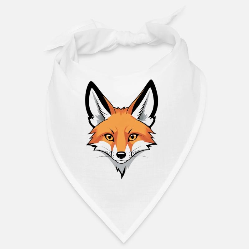 Fuchs Kopf Illustration Bandana