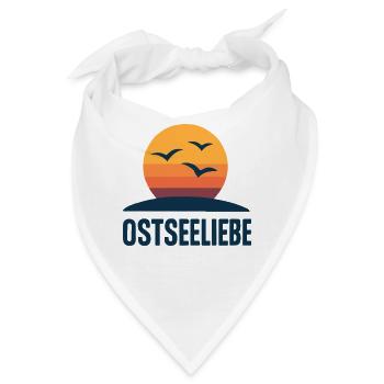 Ostseeliebe Sonnenuntergang Logo - Bandana - Weiß - Vorne