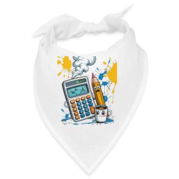Kreidezeit Chaos Mathematik - Bandana - Weiß - Vorne