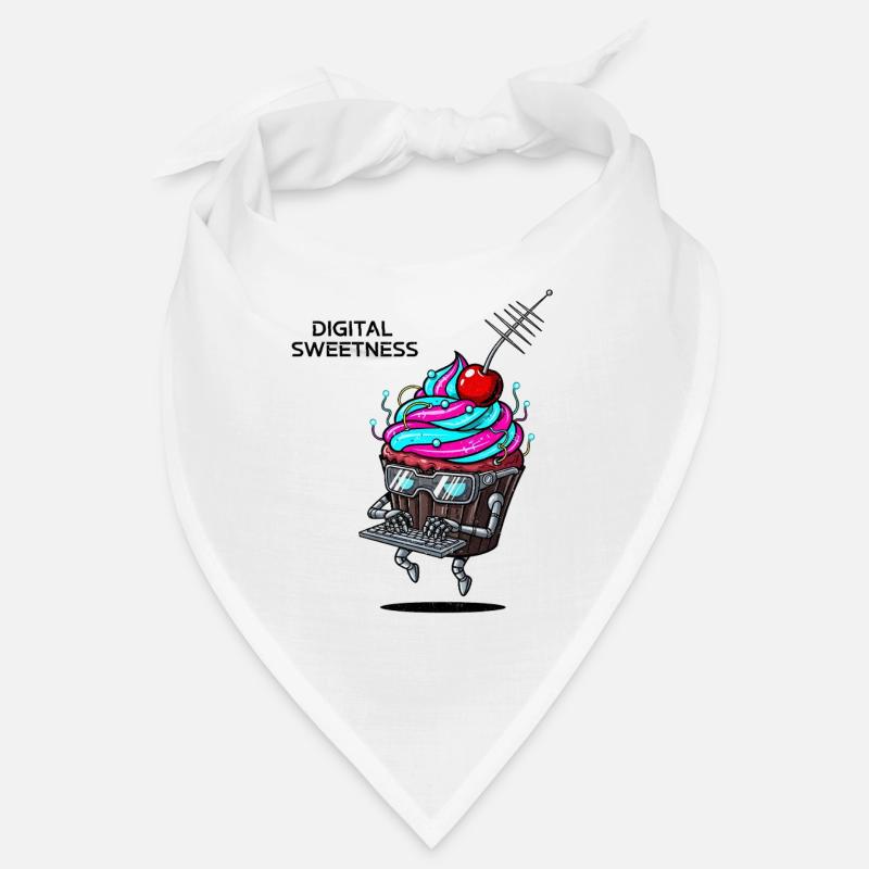 Cyber Cupcake with Keyboard Robot Bandana