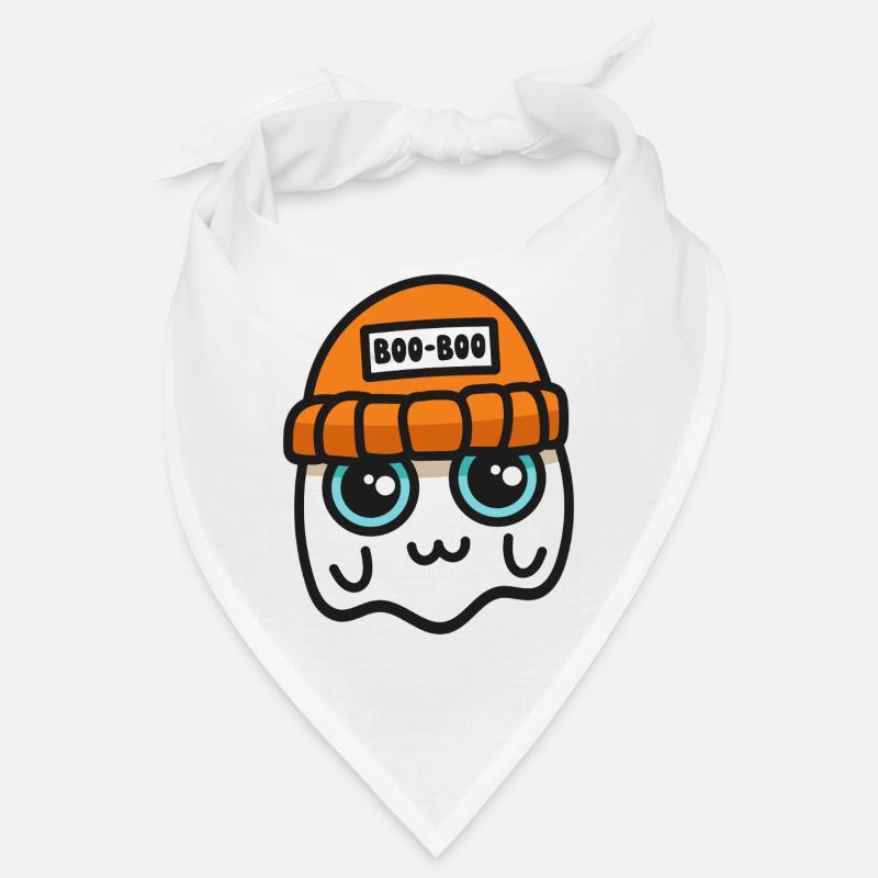 Süßer Geist in einer orangefarbenen Mütze Bandana