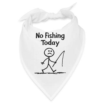 Angler-Frust – Heute kein Fischfang - Bandana - Weiß - Vorne